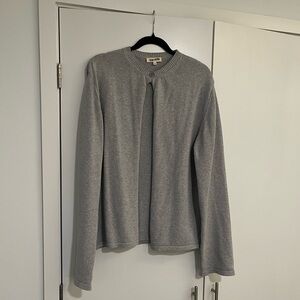 Djerf Avenue Button Up Cardigan Grey Melange